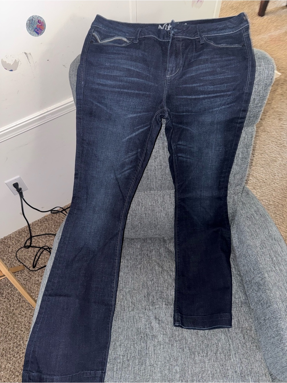 Miss Me Nikki Flare Jeans Size 30 Regular Dark Wash